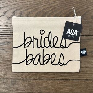 AOA Studio Cream 'Brides Babes' Cosmetic Pouch